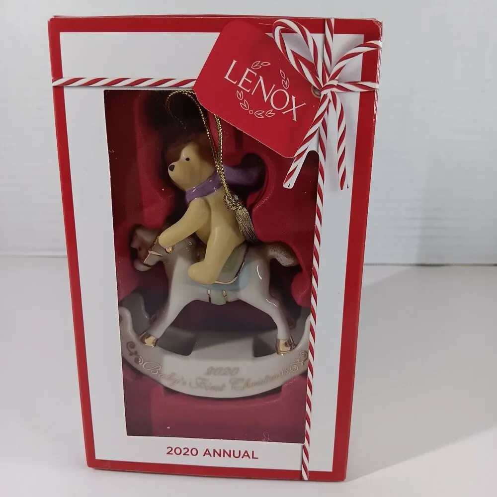 Lenox Disney 2020 Annual Winnie The Pooh Babys First Christmas Ornament Holiday